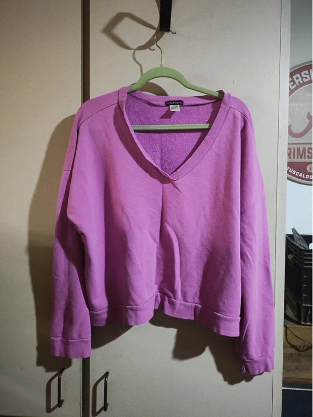 Grumpy and Gorgeous size XL Pink Sweatshirt